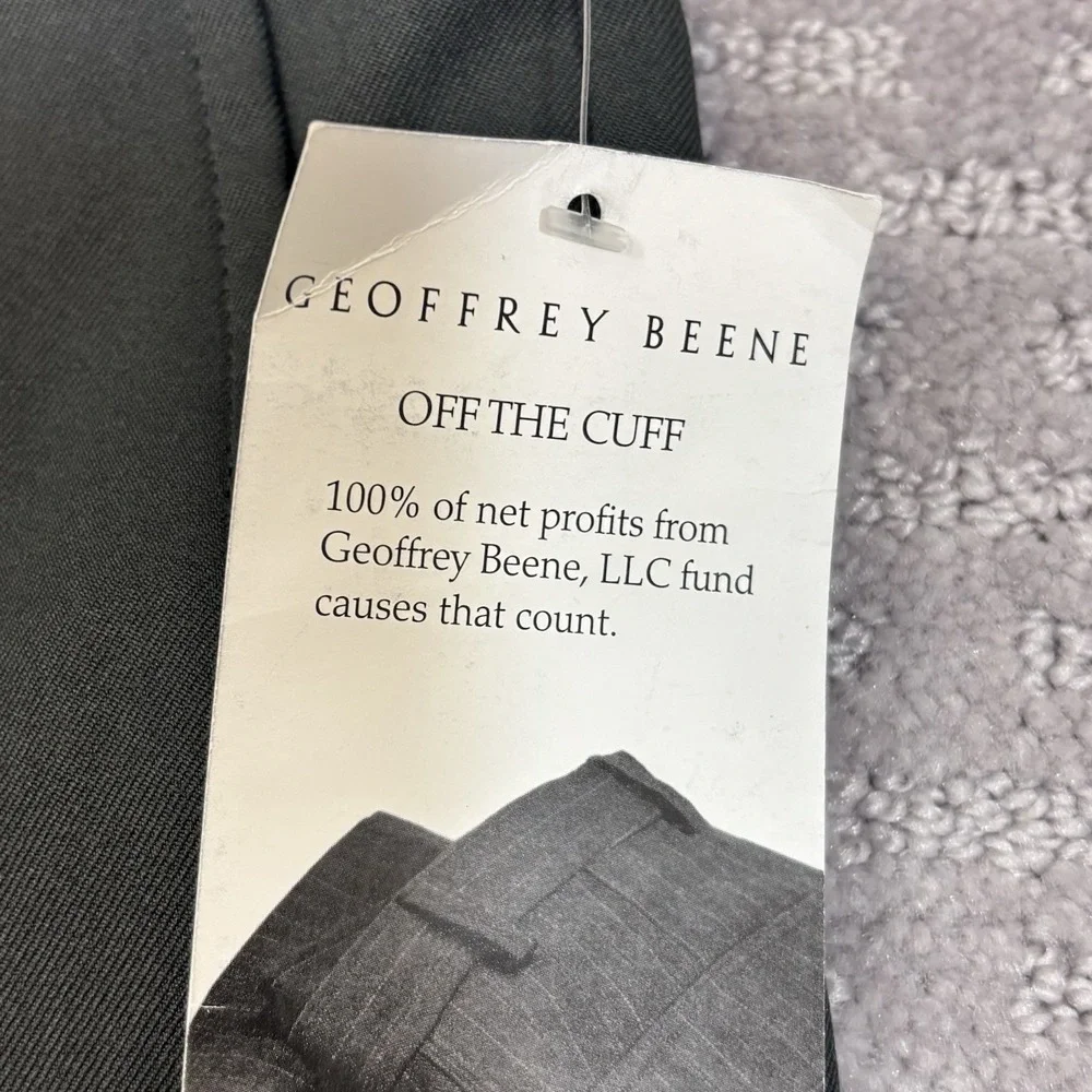GEOFFREY BEENE Men's 38x32 Dark Grey  Dress Pants Trousers  Straight Leg